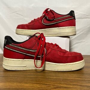 Nike Air Force 1 One Low Reverse Stitch University Red US Size 10 CD0886-600